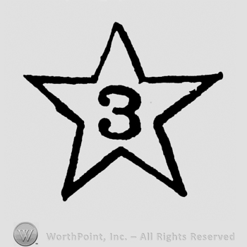 3 inside a star shape frame
