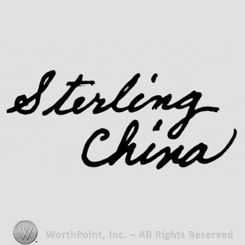 Sterling hand written above China hand written