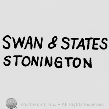 Swan & States written above Stonington