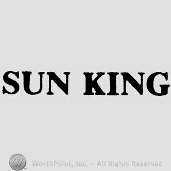 Sun King written bold