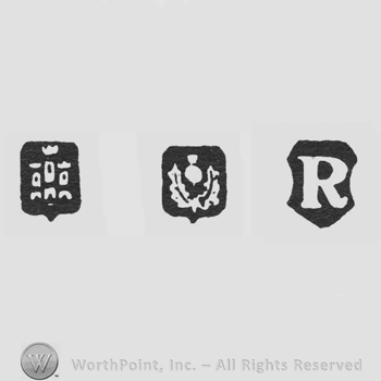 Castle and Thistle and date-letter R