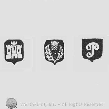 Castle and Thistle and date-letter P
