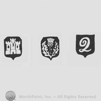 Castle and Thistle and date-letter Q