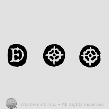 ED in monogram and Wheel and Wheel