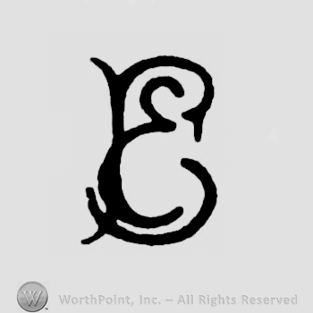 Uppercase handwritten PE