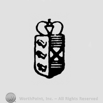 Shield with crown above