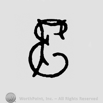 Uppercase handwritten FE