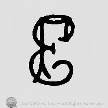 Uppercase handwritten FE