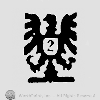 Griffon with shield and number 2 on shield