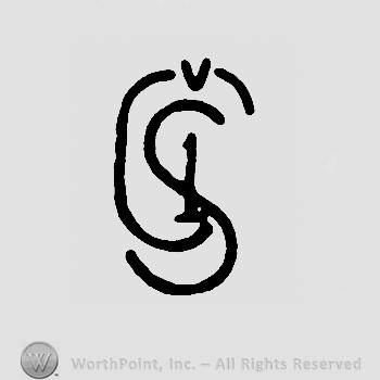 Uppercase CS with capital V above, number 1