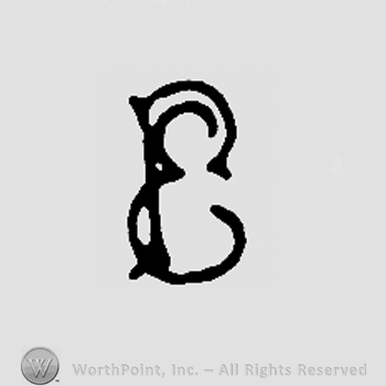 Uppercase handwritten PE