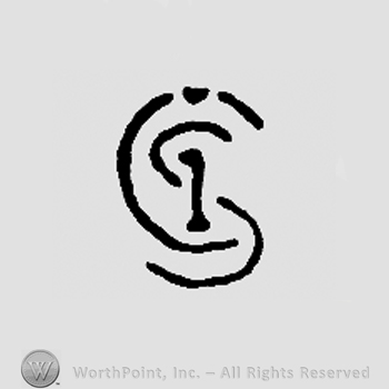 Uppercase CS with capital V above, number 1