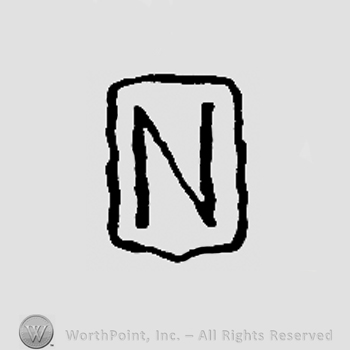 Uppercase N inside a square