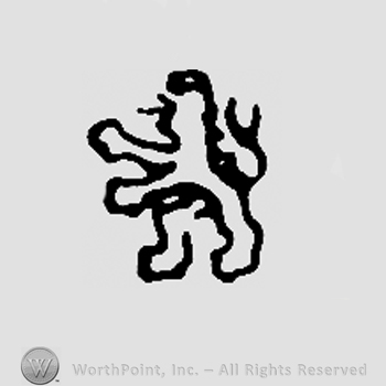 Double-tailed pranced lion and number 2