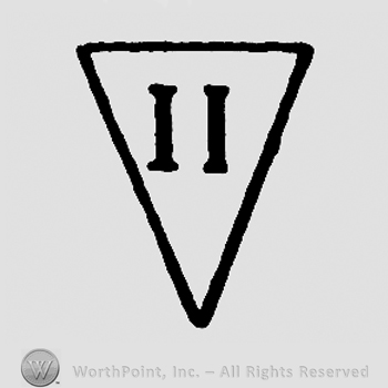 Number 2 written with Roman numerals inside a triangle