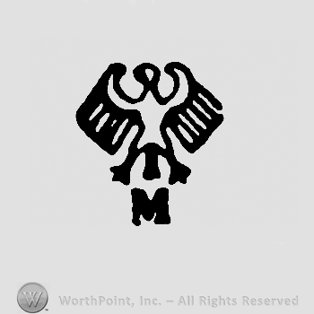 Eagle over uppercase M