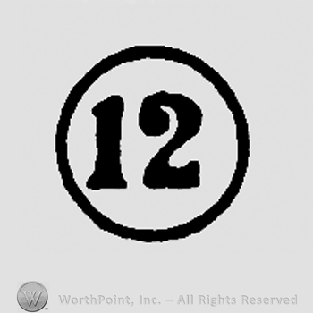 Number 12 in a circle