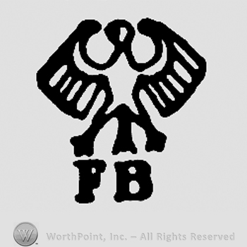 Eagle over uppercase FB