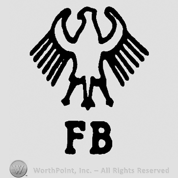 Eagle over uppercase FB