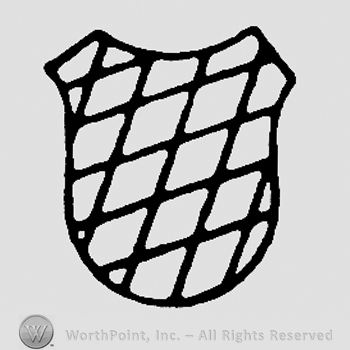 Shield with stripes