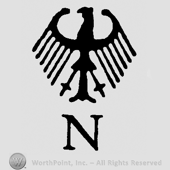 Eagle over uppercase N