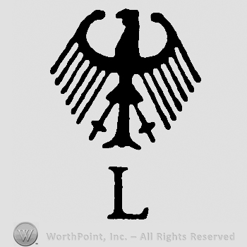 Eagle over uppercase L