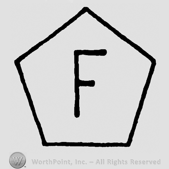 Uppercase F in a pentagon