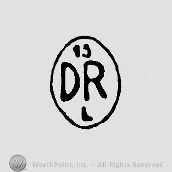 Uppercase DRL and number 15 inside an oval