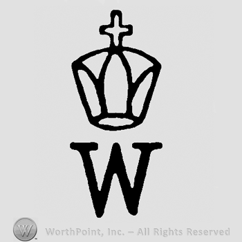 Crown with cross over uppercase W