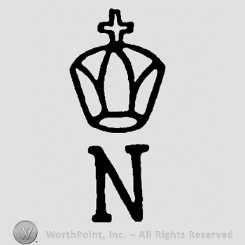 Cown with cross over uppercase N