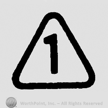 Number 1 in a triangle