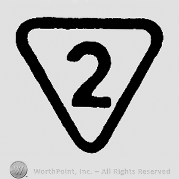 Number 2 in a triangle