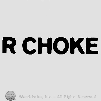 R Choke with uppercase letters