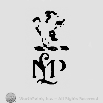 Pranced lion over uppercase handwritten NLP