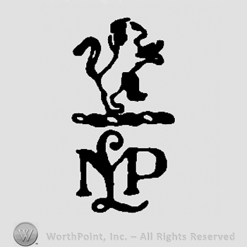 Pranced lion over uppercase handwritten NLP