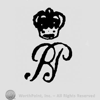 Crown over uppercase handwritten BP