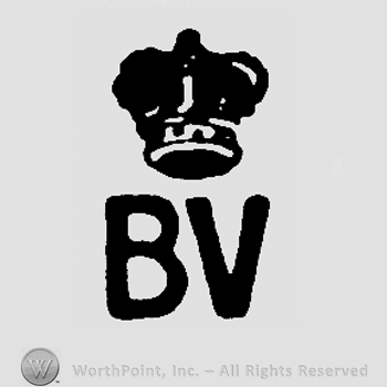 Crown over uppercase BV