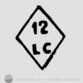 Number 12 and uppercase LC in a diamond
