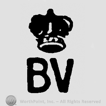Crown over uppercase BV
