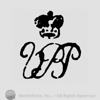 Crown over uppercase handwritten VBP