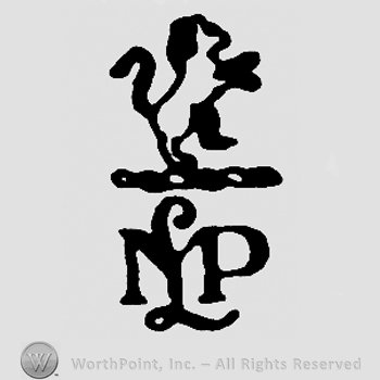 Pranced lion over uppercase handwritten NLP