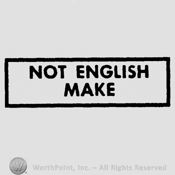 Not English Make written with uppercase letters inside a rectangle
