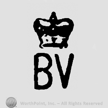 Crown over uppercase BV
