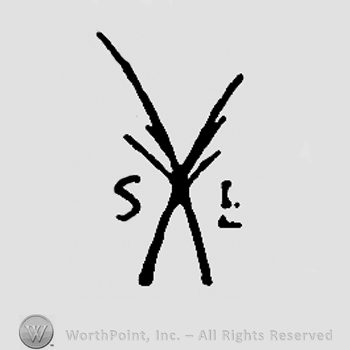 Crossed palm branches and uppercase S