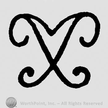 Complex design similar to a V ;includes a cross