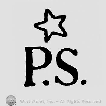Star over uppercase P.S.