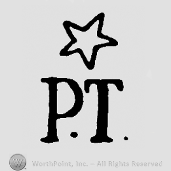Star over uppercase P.T.