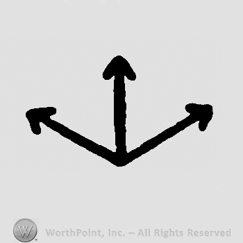 Three arrows pointing up