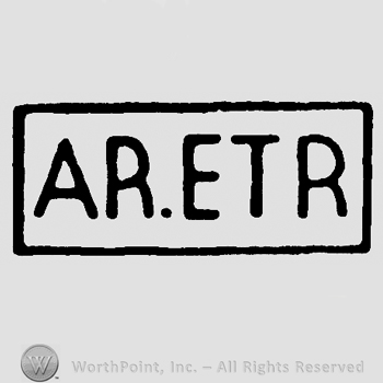 Ar. Etr written with uppercase letters inside a rectangle