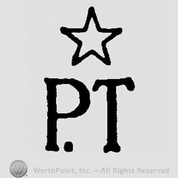 Star over uppercase P.T.